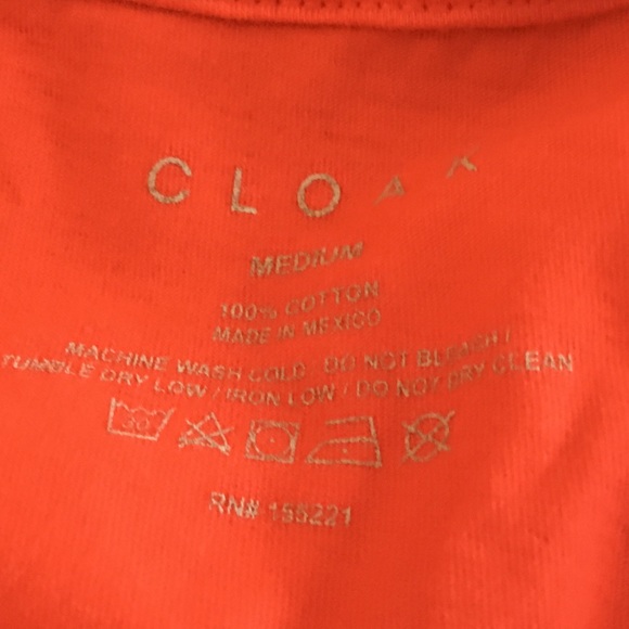 Red Tee by Cloak (M) - Picture 3 of 3